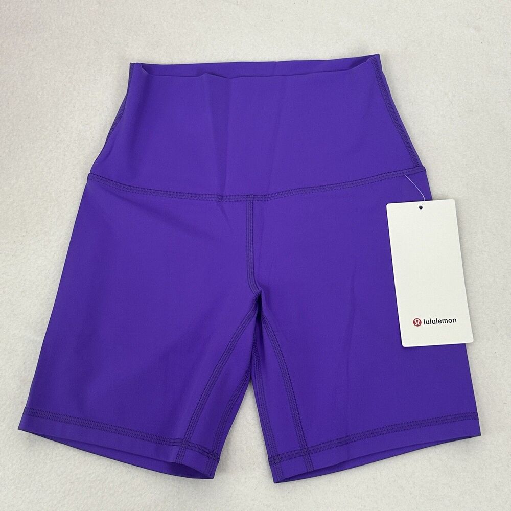 NWT Lululemon Align High Rise Short 6” Yoga Pilates Gym Atomic Purple Size 4